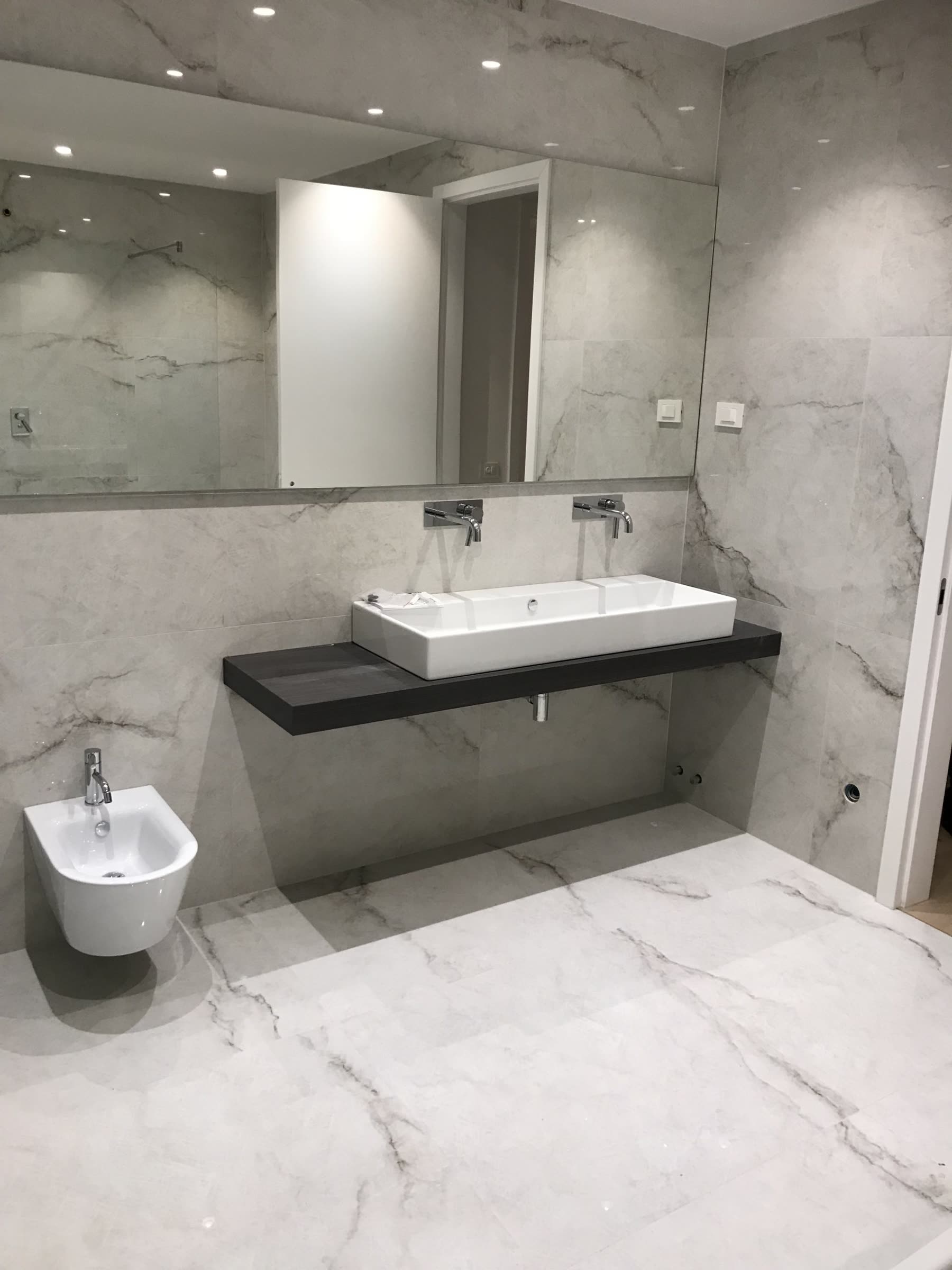 Premium marble bathroom installation